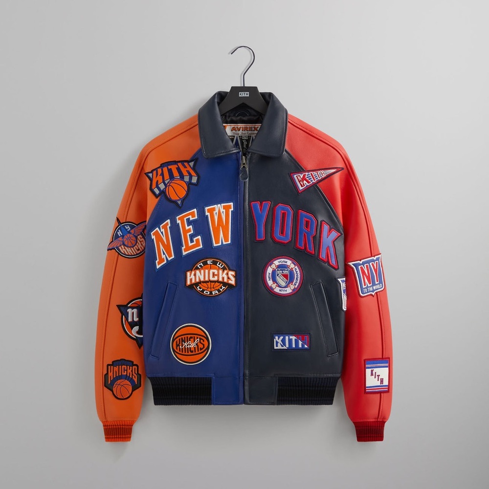 Kith & AVIREX for Madison Square Garden Sports Icon Jacket Men’s Size Large